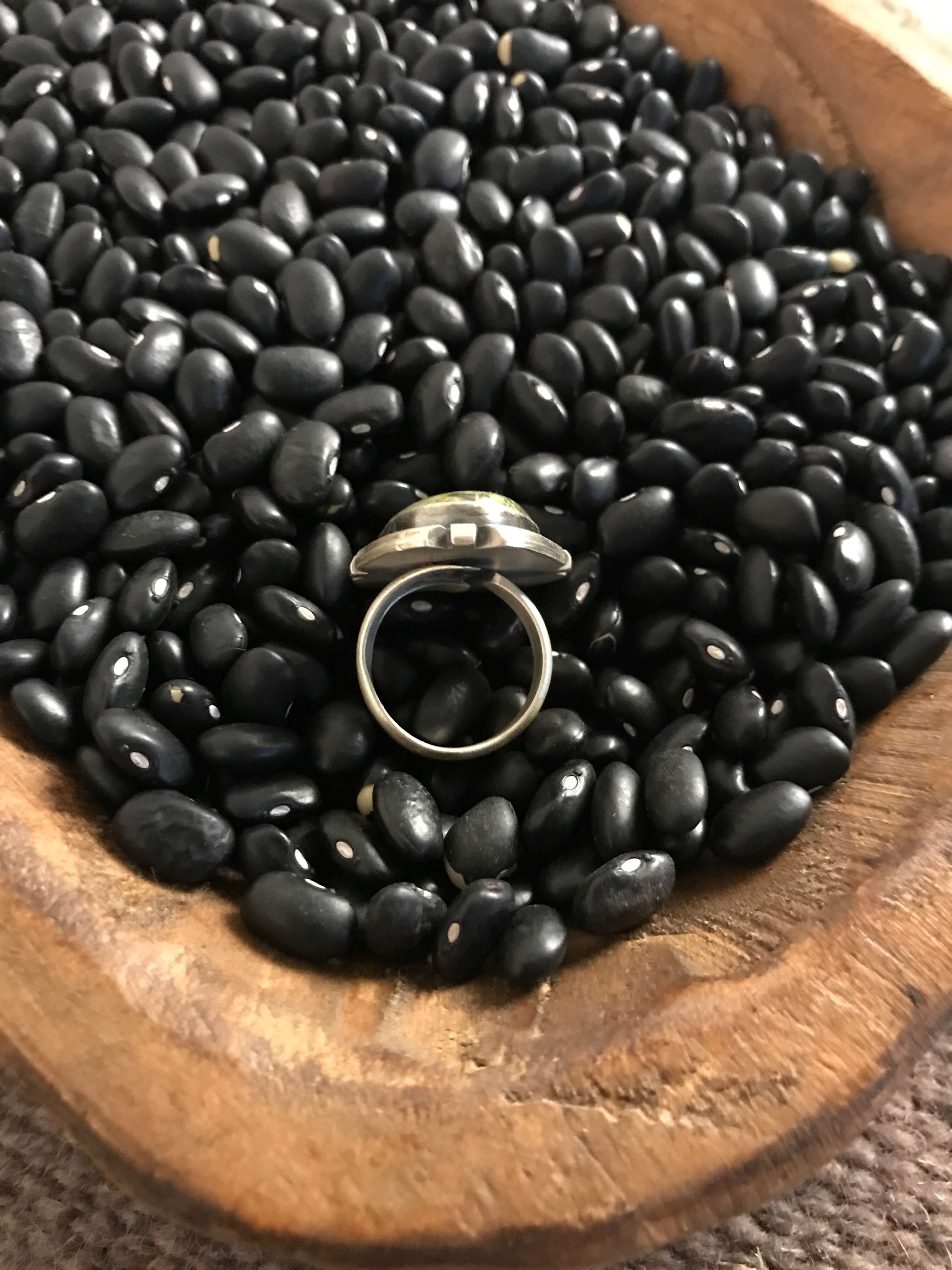 The Edisto Adjustable Ring, 6 xx-Rings-Calli Co., Turquoise and Silver Jewelry, Native American Handmade, Zuni Tribe, Navajo Tribe, Brock Texas