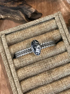 The Marion White Buffalo Cuff-Bracelets & Cuffs-Calli Co., Turquoise and Silver Jewelry, Native American Handmade, Zuni Tribe, Navajo Tribe, Brock Texas