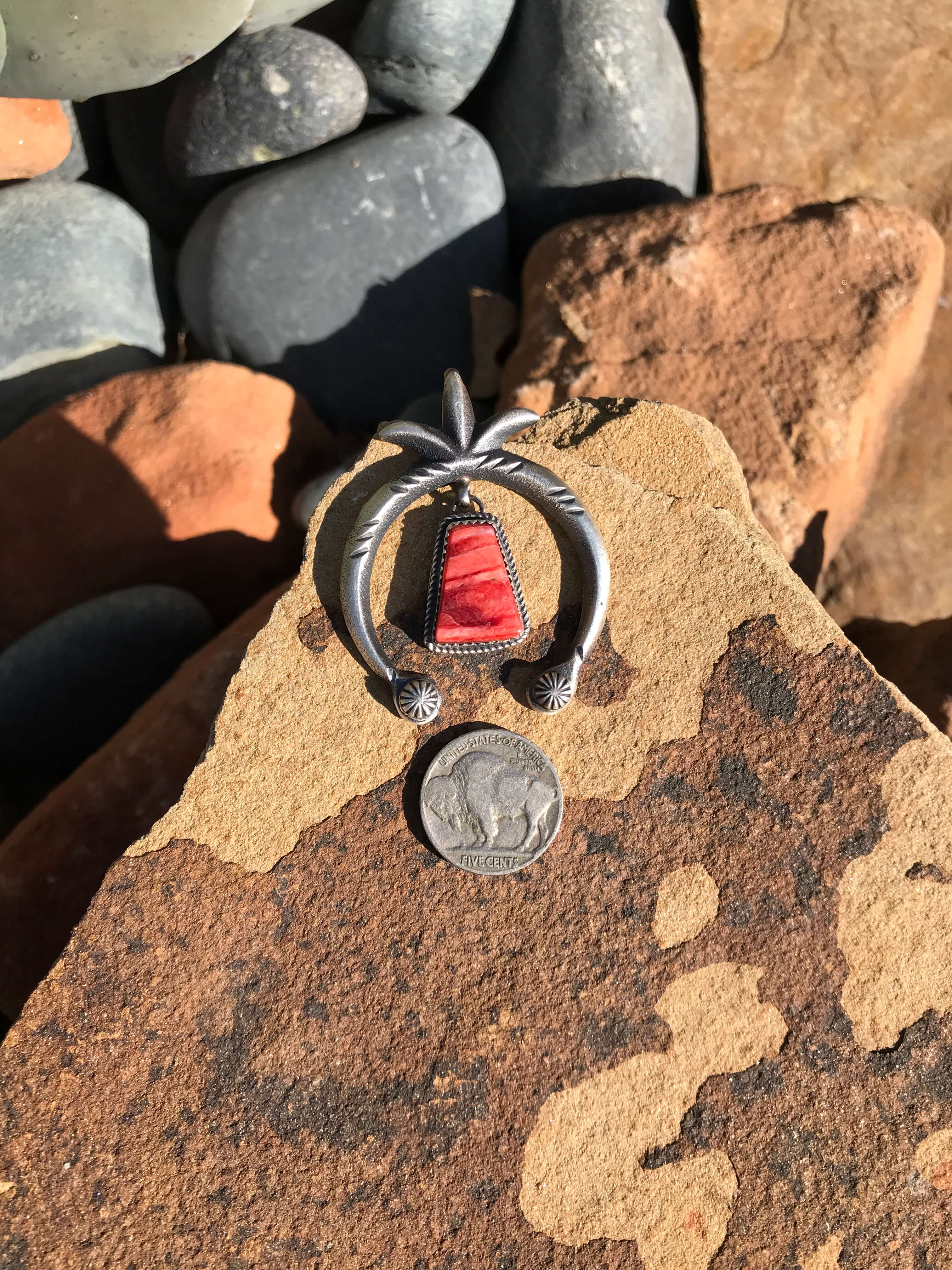 The Naja Pendant, 13-Pendants-Calli Co., Turquoise and Silver Jewelry, Native American Handmade, Zuni Tribe, Navajo Tribe, Brock Texas