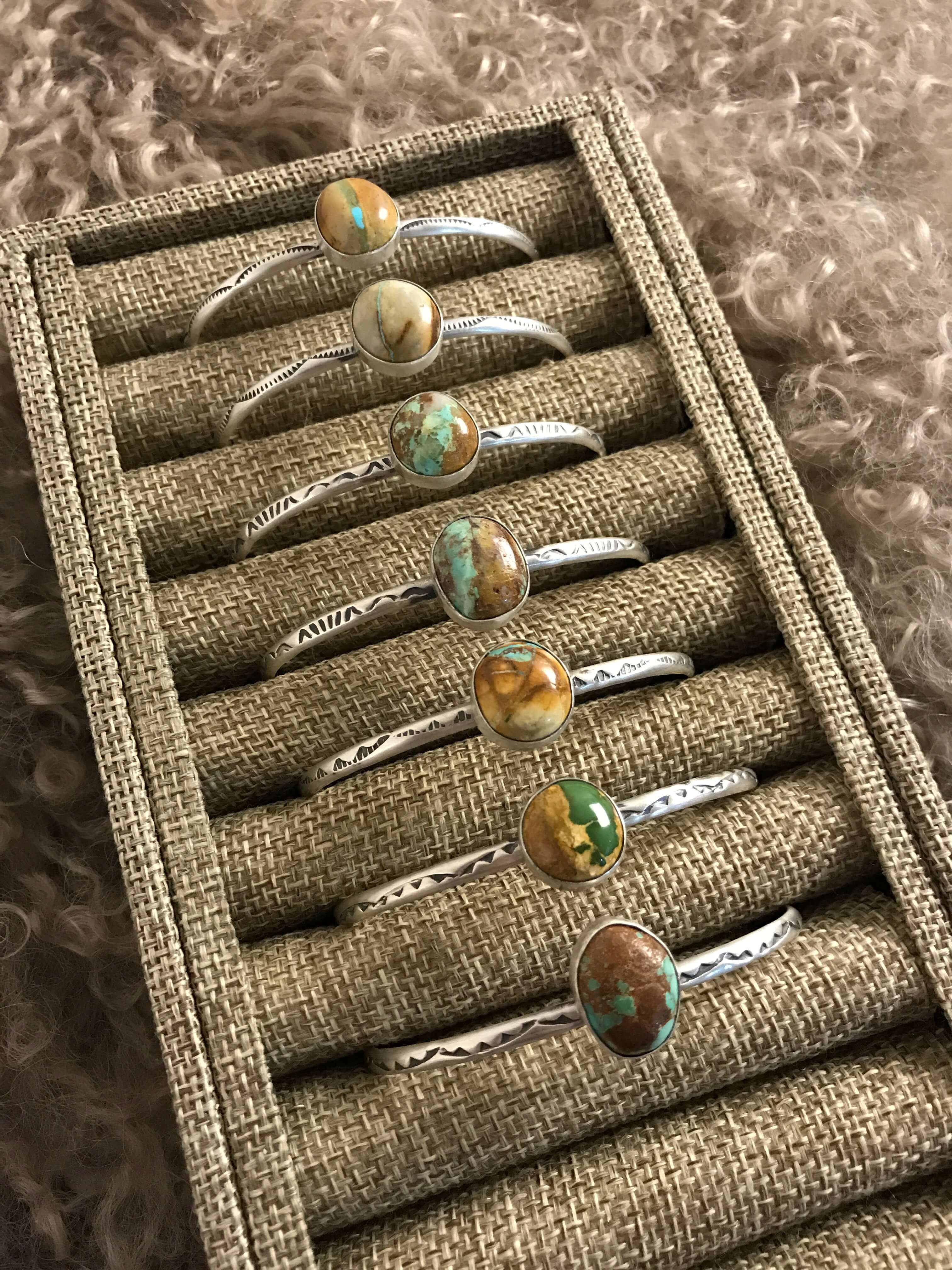 The Beldev Cuffs xx-Bracelets & Cuffs-Calli Co., Turquoise and Silver Jewelry, Native American Handmade, Zuni Tribe, Navajo Tribe, Brock Texas