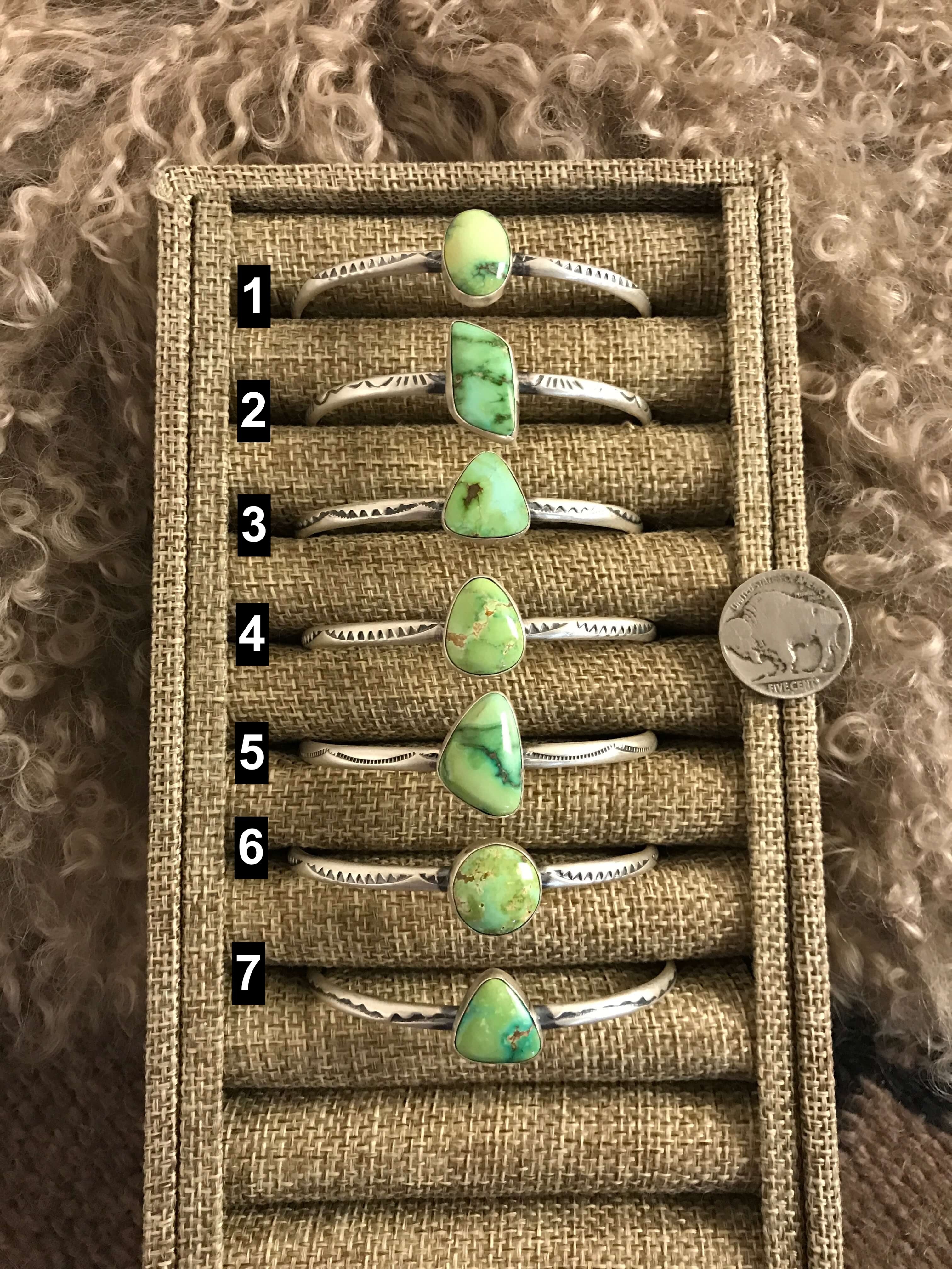 The Ridgemark Cuffs-Bracelets & Cuffs-Calli Co., Turquoise and Silver Jewelry, Native American Handmade, Zuni Tribe, Navajo Tribe, Brock Texas