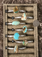 The Four Buttes Cuffs-Bracelets & Cuffs-Calli Co., Turquoise and Silver Jewelry, Native American Handmade, Zuni Tribe, Navajo Tribe, Brock Texas