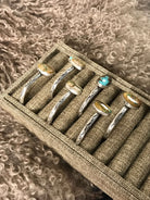 The Four Buttes Cuffs-Bracelets & Cuffs-Calli Co., Turquoise and Silver Jewelry, Native American Handmade, Zuni Tribe, Navajo Tribe, Brock Texas