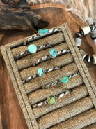 The Lone Cone Cuffs-Bracelets & Cuffs-Calli Co., Turquoise and Silver Jewelry, Native American Handmade, Zuni Tribe, Navajo Tribe, Brock Texas