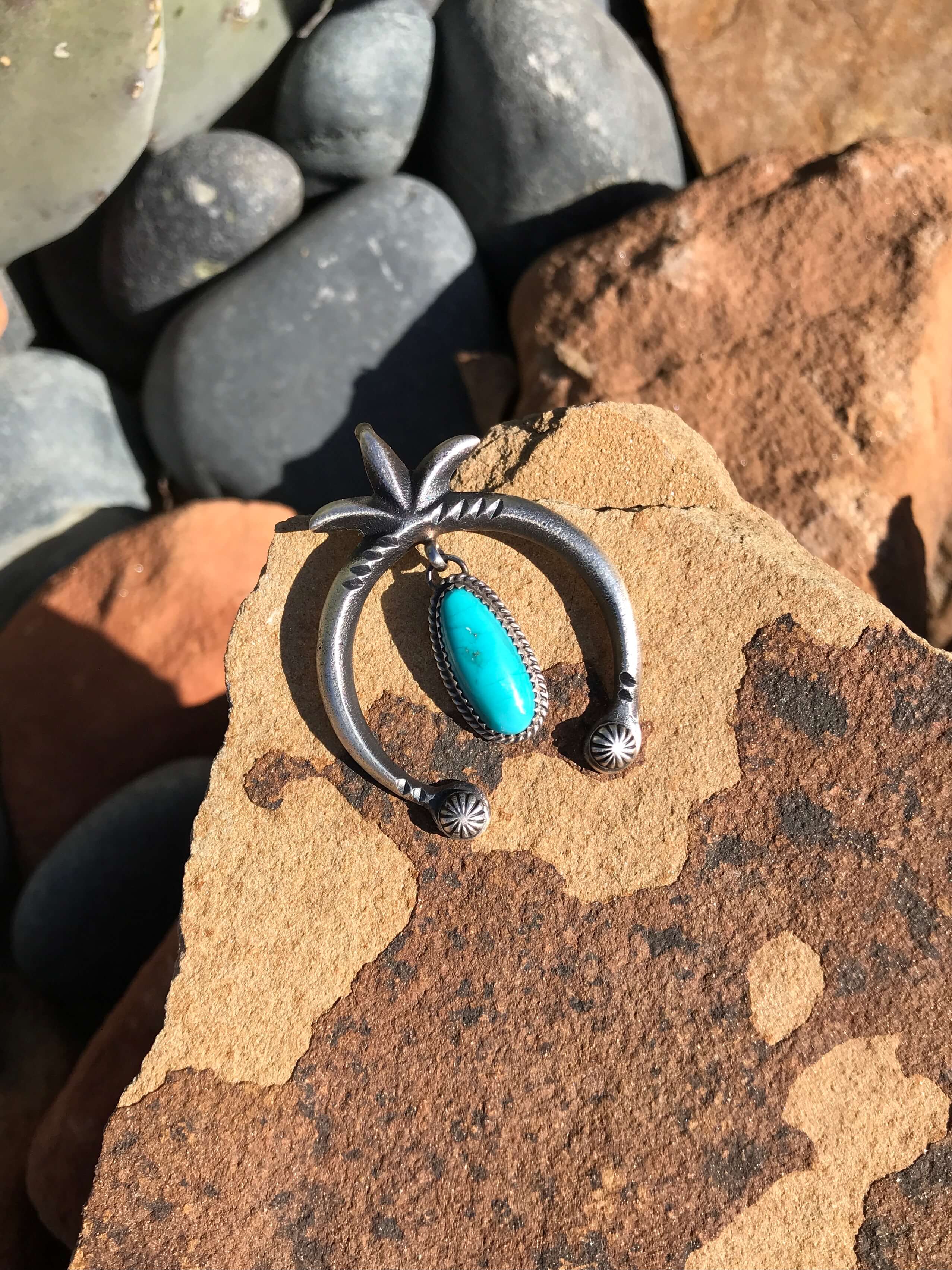 The Naja Pendant, 10-Pendants-Calli Co., Turquoise and Silver Jewelry, Native American Handmade, Zuni Tribe, Navajo Tribe, Brock Texas