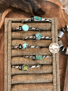 The Lone Cone Cuffs-Bracelets & Cuffs-Calli Co., Turquoise and Silver Jewelry, Native American Handmade, Zuni Tribe, Navajo Tribe, Brock Texas