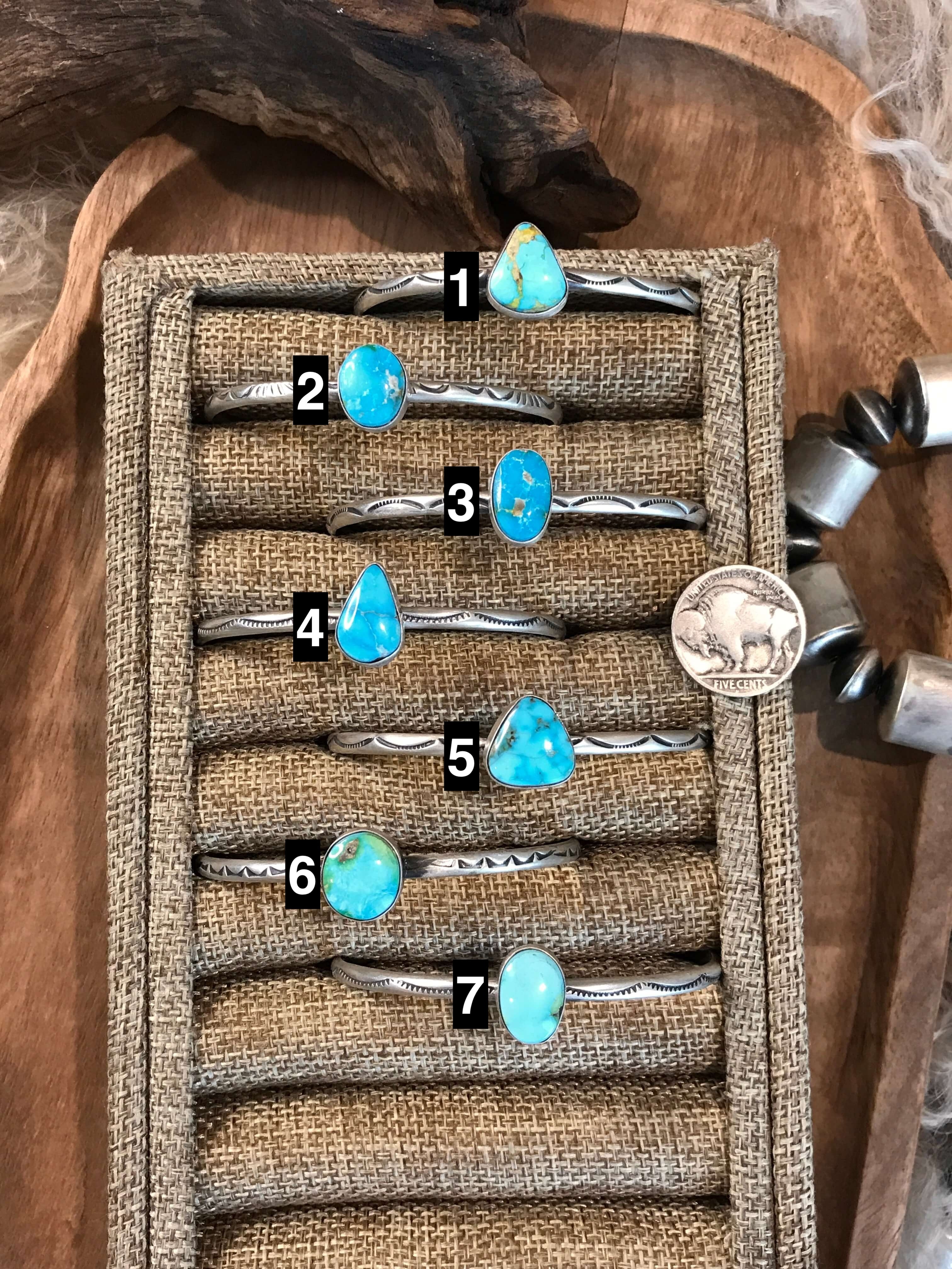 The Knight Turquoise Cuffsx-Bracelets & Cuffs-Calli Co., Turquoise and Silver Jewelry, Native American Handmade, Zuni Tribe, Navajo Tribe, Brock Texas