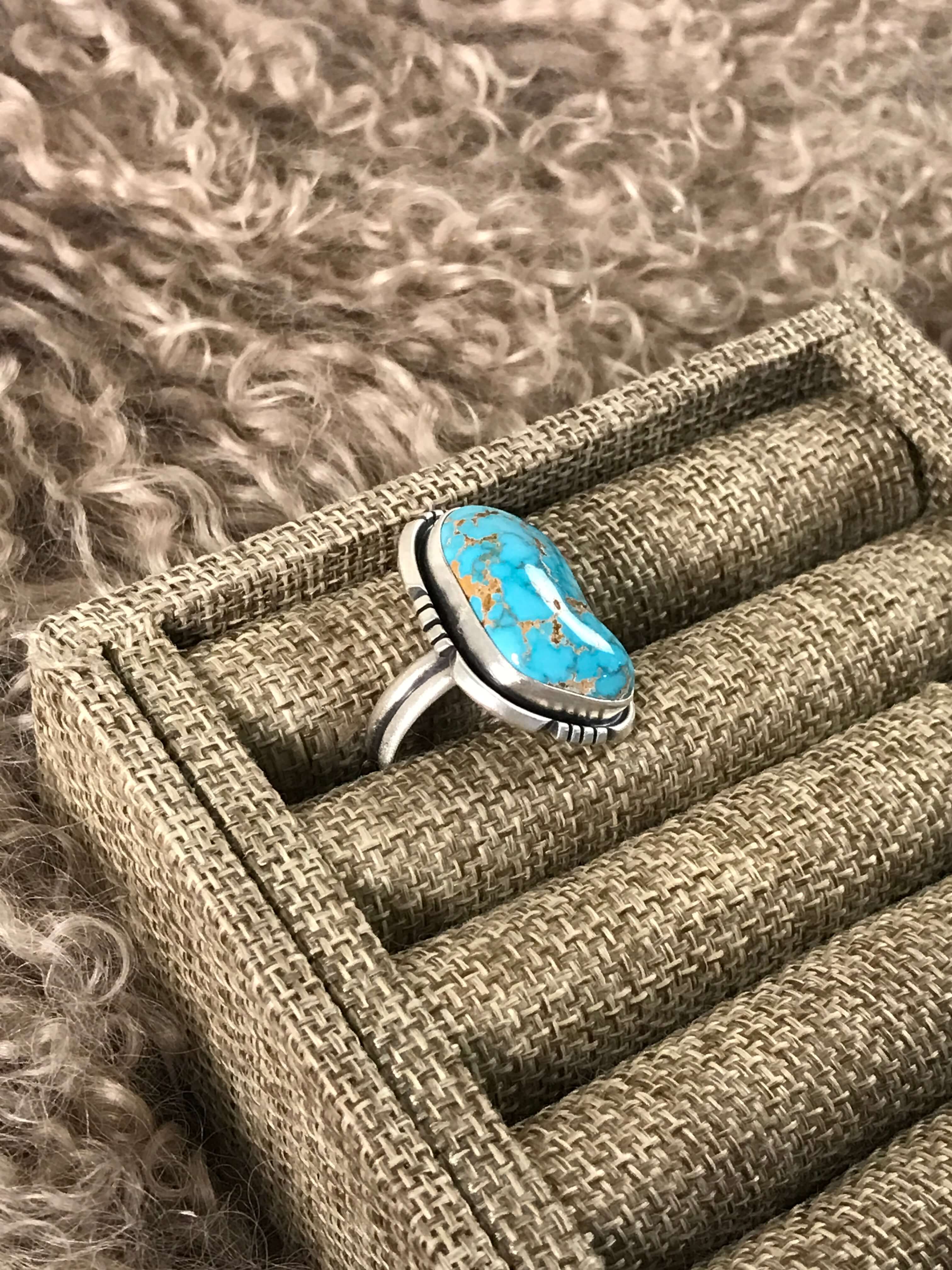 The Edisto Adjustable Ring, 2-Rings-Calli Co., Turquoise and Silver Jewelry, Native American Handmade, Zuni Tribe, Navajo Tribe, Brock Texas