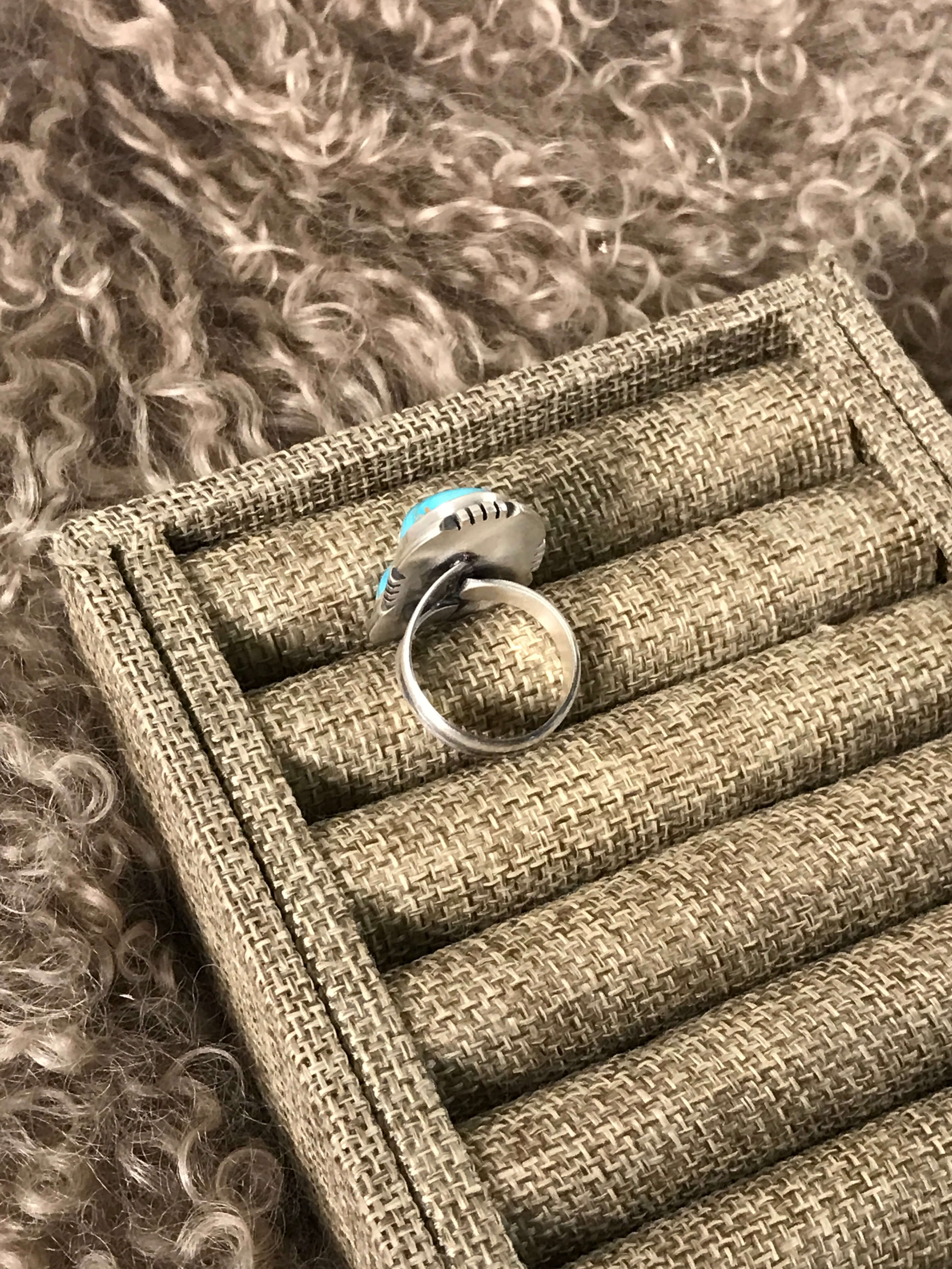 The Edisto Adjustable Ring, 2-Rings-Calli Co., Turquoise and Silver Jewelry, Native American Handmade, Zuni Tribe, Navajo Tribe, Brock Texas
