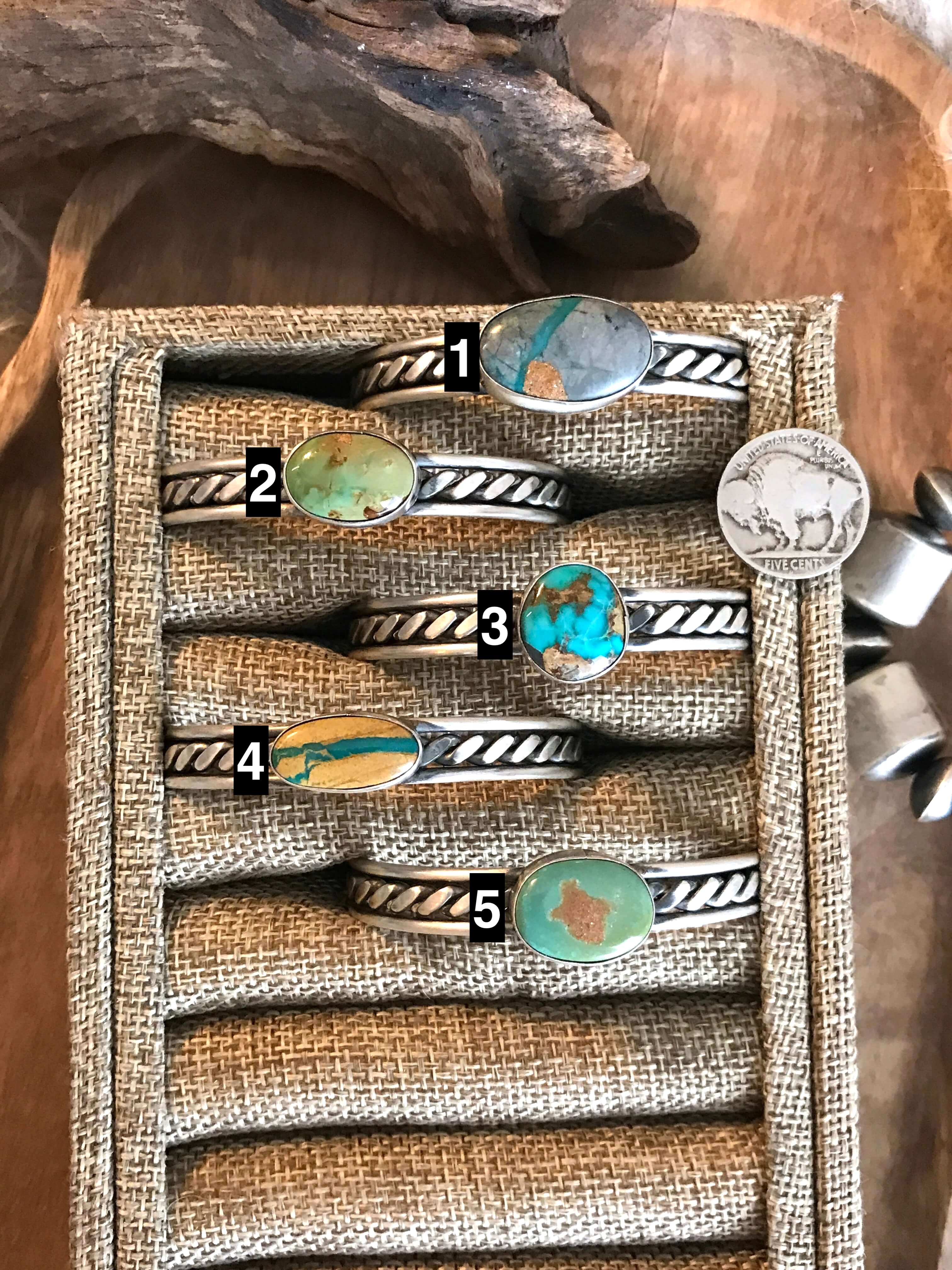 The Stinnett Cuffs-Bracelets & Cuffs-Calli Co., Turquoise and Silver Jewelry, Native American Handmade, Zuni Tribe, Navajo Tribe, Brock Texas