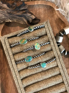 The Wrights Mesa Cuffs-Bracelets & Cuffs-Calli Co., Turquoise and Silver Jewelry, Native American Handmade, Zuni Tribe, Navajo Tribe, Brock Texas