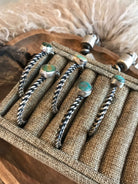 The Wrights Mesa Cuffs-Bracelets & Cuffs-Calli Co., Turquoise and Silver Jewelry, Native American Handmade, Zuni Tribe, Navajo Tribe, Brock Texas