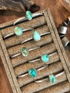 The Edlen Turquoise Cuffs-Bracelets & Cuffs-Calli Co., Turquoise and Silver Jewelry, Native American Handmade, Zuni Tribe, Navajo Tribe, Brock Texas