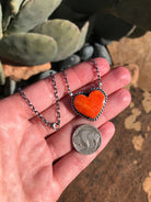 The Heart Necklace, 21-Necklaces-Calli Co., Turquoise and Silver Jewelry, Native American Handmade, Zuni Tribe, Navajo Tribe, Brock Texas