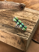 The Karina Ring, Sz 7.5-Rings-Calli Co., Turquoise and Silver Jewelry, Native American Handmade, Zuni Tribe, Navajo Tribe, Brock Texas
