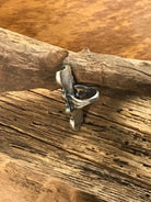 The Karina Ring, Sz 7.5-Rings-Calli Co., Turquoise and Silver Jewelry, Native American Handmade, Zuni Tribe, Navajo Tribe, Brock Texas