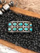 The Double Row Cuff, 2-Bracelets & Cuffs-Calli Co., Turquoise and Silver Jewelry, Native American Handmade, Zuni Tribe, Navajo Tribe, Brock Texas