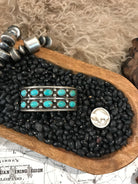 The Double Row Cuff, 1-Bracelets & Cuffs-Calli Co., Turquoise and Silver Jewelry, Native American Handmade, Zuni Tribe, Navajo Tribe, Brock Texas