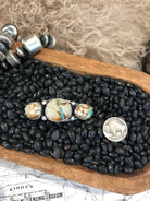 The Boulder 3 Stone Cuff-Bracelets & Cuffs-Calli Co., Turquoise and Silver Jewelry, Native American Handmade, Zuni Tribe, Navajo Tribe, Brock Texas