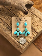 The Tomayo Earrings-Earrings-Calli Co., Turquoise and Silver Jewelry, Native American Handmade, Zuni Tribe, Navajo Tribe, Brock Texas