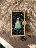 The Ruthie Turquoise Pendant-Pendants-Calli Co., Turquoise and Silver Jewelry, Native American Handmade, Zuni Tribe, Navajo Tribe, Brock Texas
