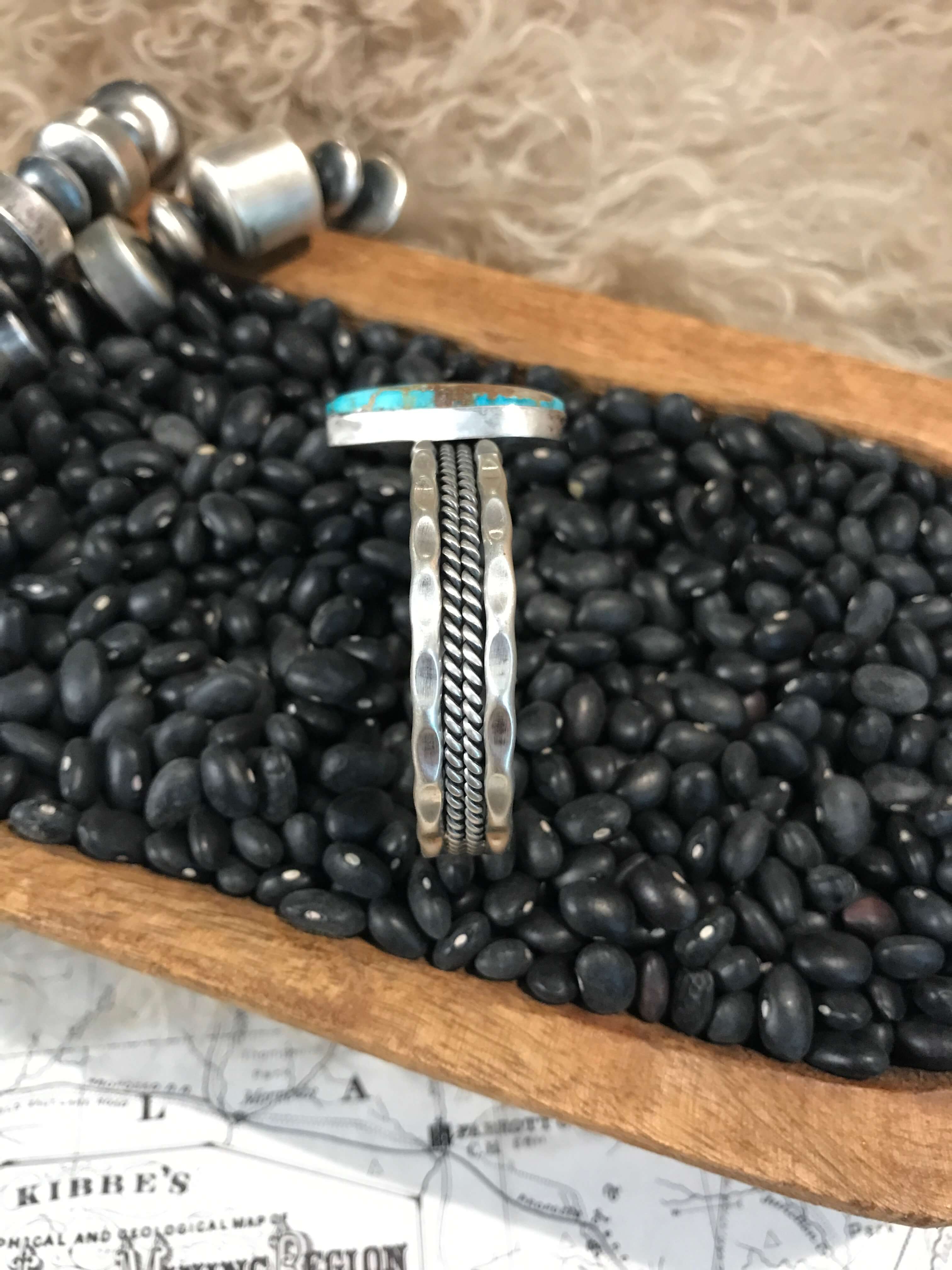 The Burbank Cuff, 3-Bracelets & Cuffs-Calli Co., Turquoise and Silver Jewelry, Native American Handmade, Zuni Tribe, Navajo Tribe, Brock Texas