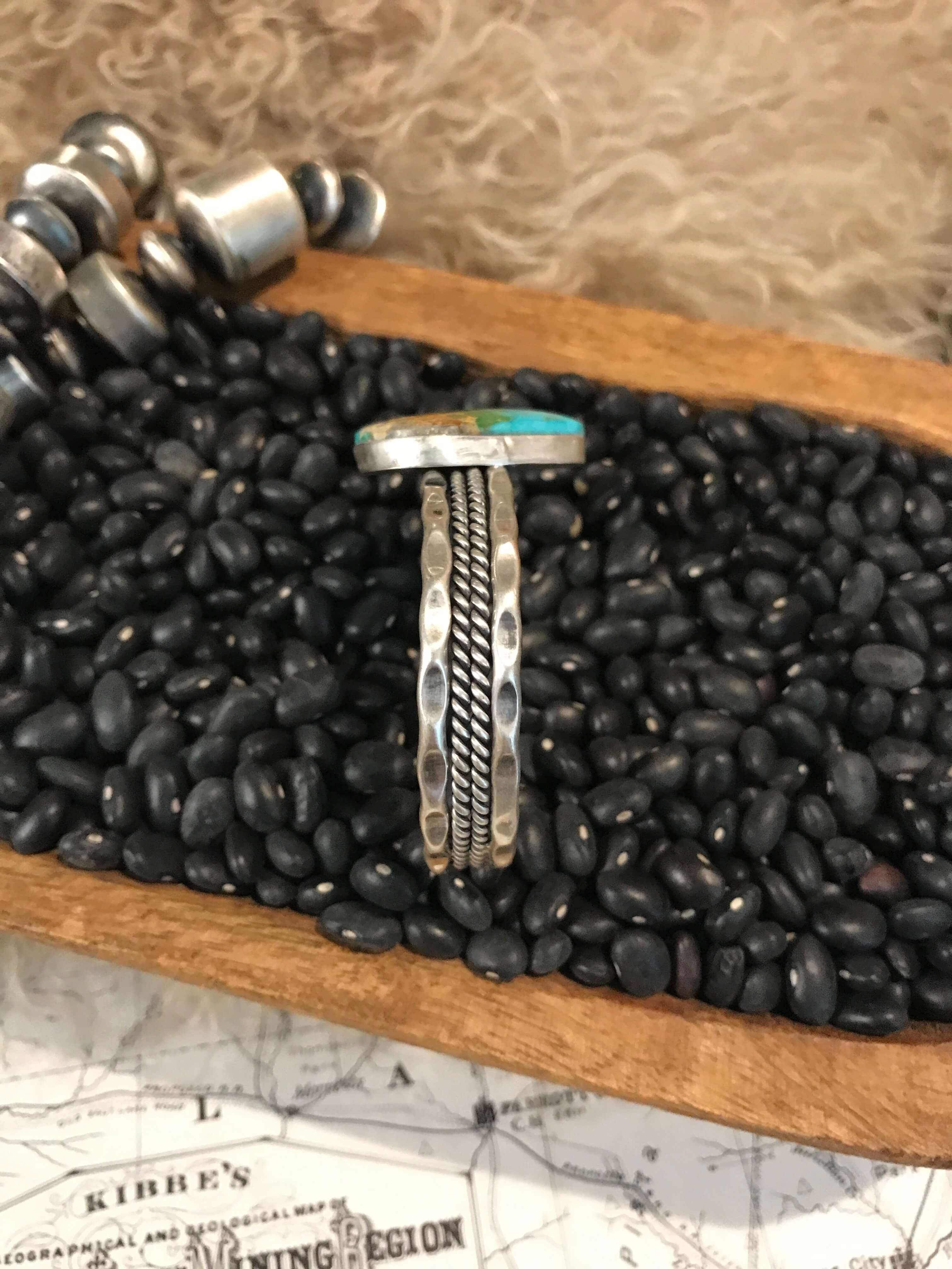 The Burbank Cuff, 3-Bracelets & Cuffs-Calli Co., Turquoise and Silver Jewelry, Native American Handmade, Zuni Tribe, Navajo Tribe, Brock Texas