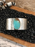 The Belle River Turquoise Cuff, 12-Bracelets & Cuffs-Calli Co., Turquoise and Silver Jewelry, Native American Handmade, Zuni Tribe, Navajo Tribe, Brock Texas