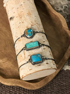 The Winona Bolo Bracelets-Bracelets & Cuffs-Calli Co., Turquoise and Silver Jewelry, Native American Handmade, Zuni Tribe, Navajo Tribe, Brock Texas