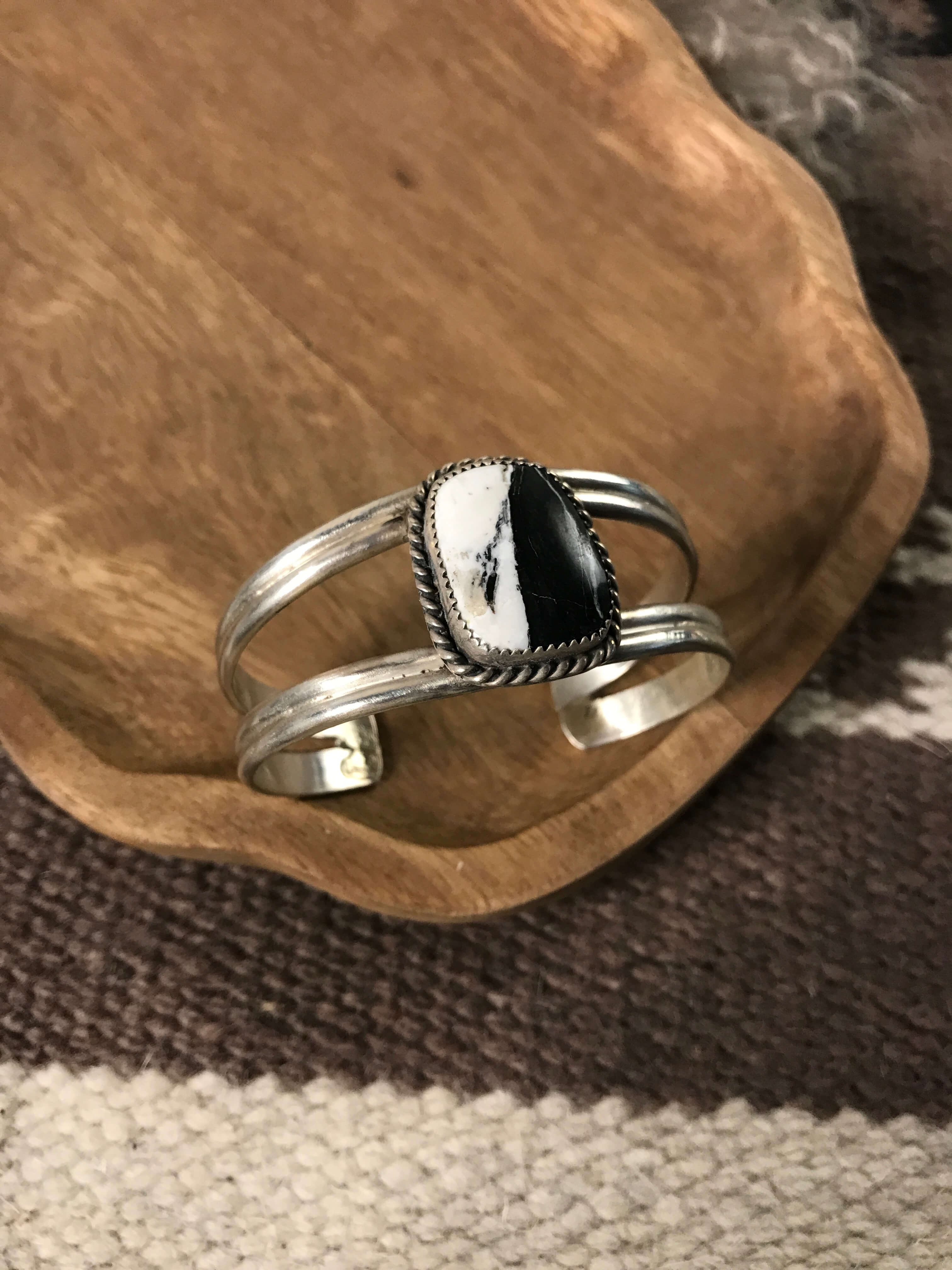 The Archer Cuff, 1-Bracelets & Cuffs-Calli Co., Turquoise and Silver Jewelry, Native American Handmade, Zuni Tribe, Navajo Tribe, Brock Texas