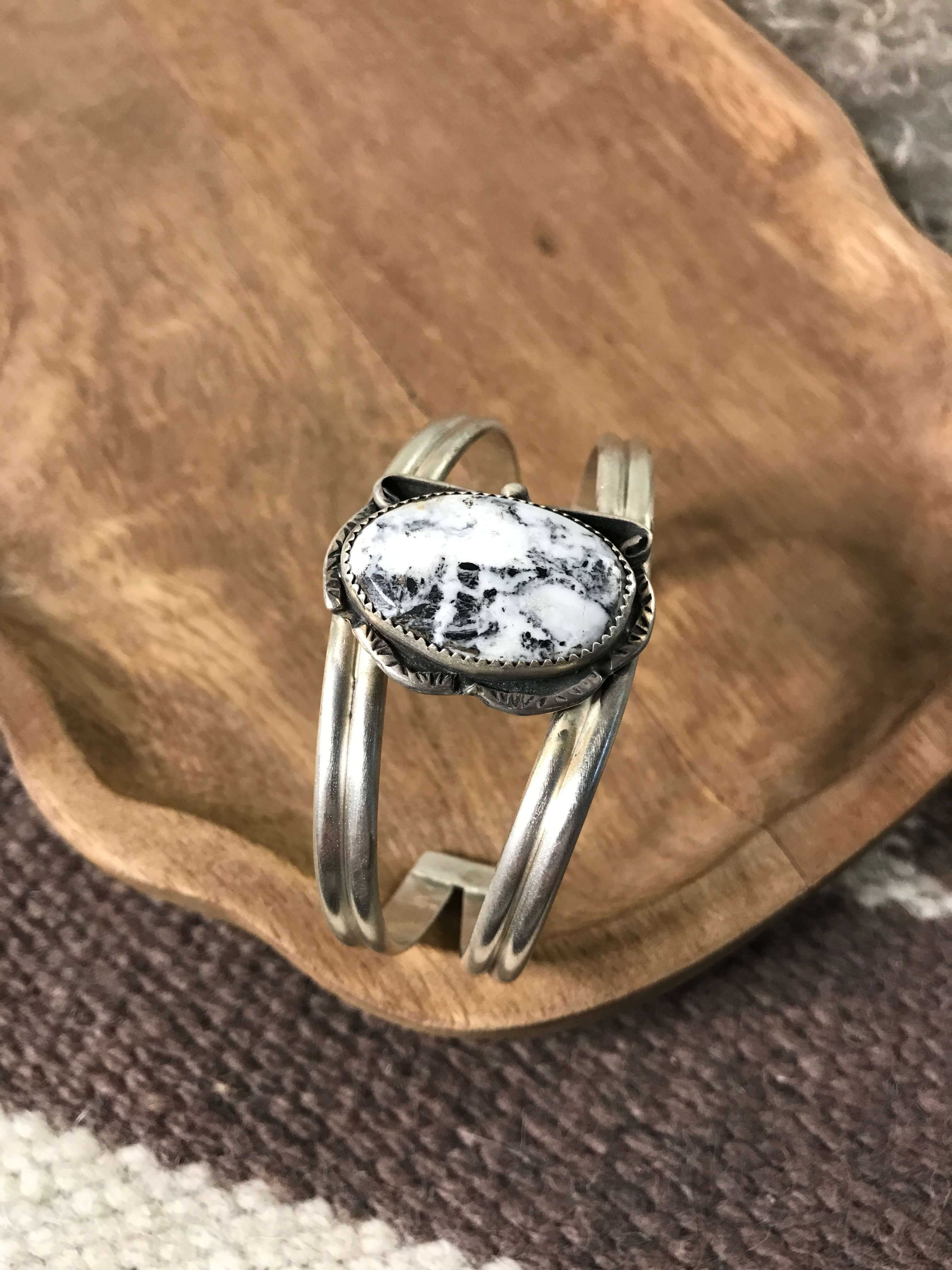 The Archer Cuff, 2-Bracelets & Cuffs-Calli Co., Turquoise and Silver Jewelry, Native American Handmade, Zuni Tribe, Navajo Tribe, Brock Texas