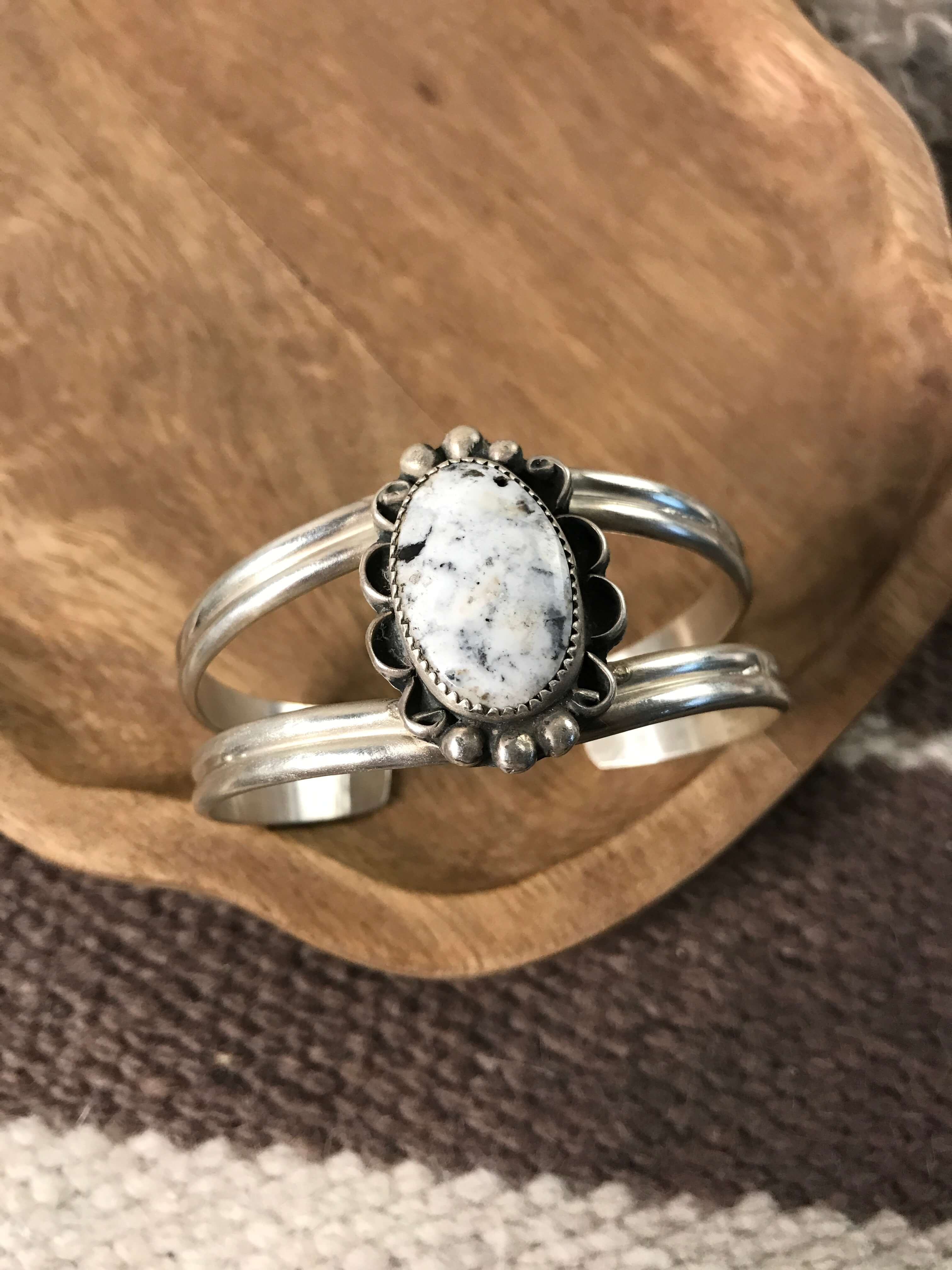 The Archer Cuff, 3-Bracelets & Cuffs-Calli Co., Turquoise and Silver Jewelry, Native American Handmade, Zuni Tribe, Navajo Tribe, Brock Texas