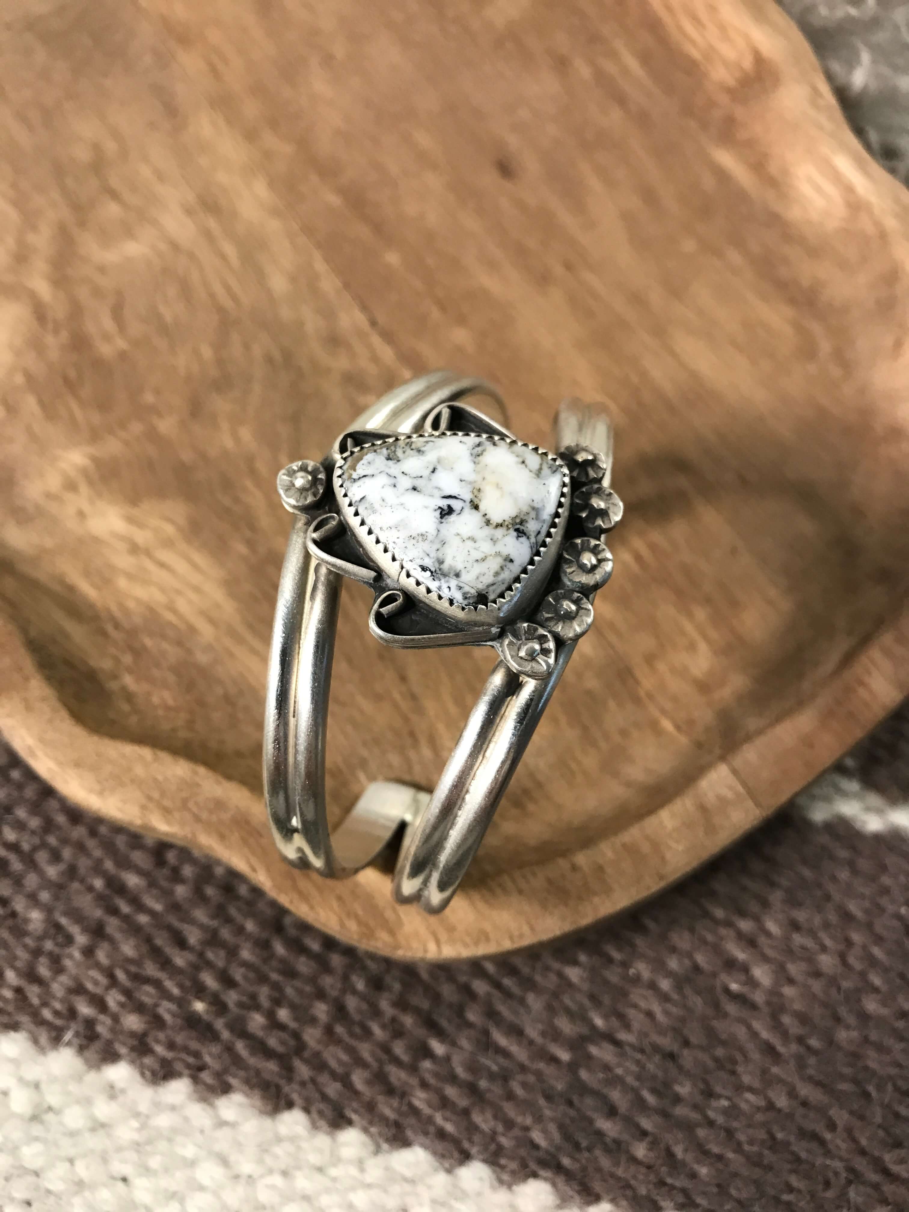 The Archer Cuff, 4-Bracelets & Cuffs-Calli Co., Turquoise and Silver Jewelry, Native American Handmade, Zuni Tribe, Navajo Tribe, Brock Texas