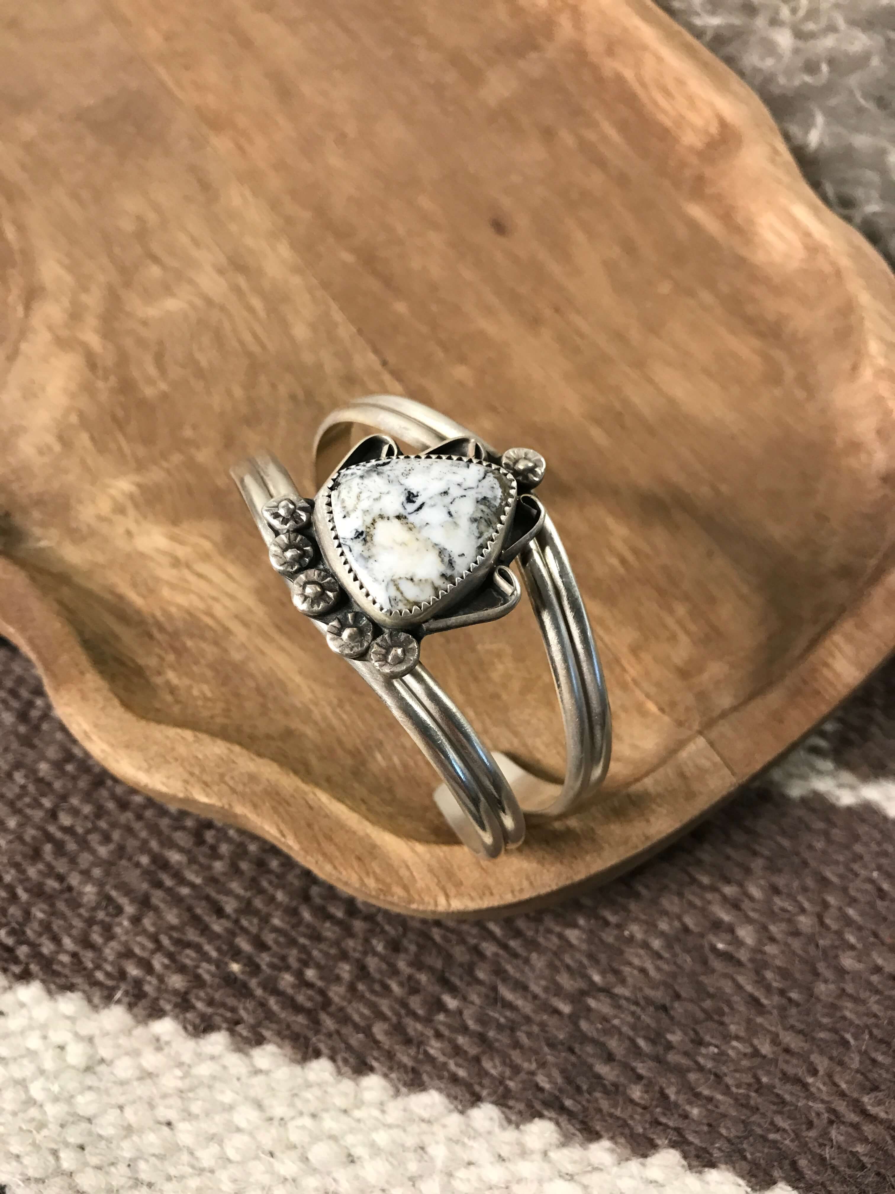 The Archer Cuff, 4-Bracelets & Cuffs-Calli Co., Turquoise and Silver Jewelry, Native American Handmade, Zuni Tribe, Navajo Tribe, Brock Texas