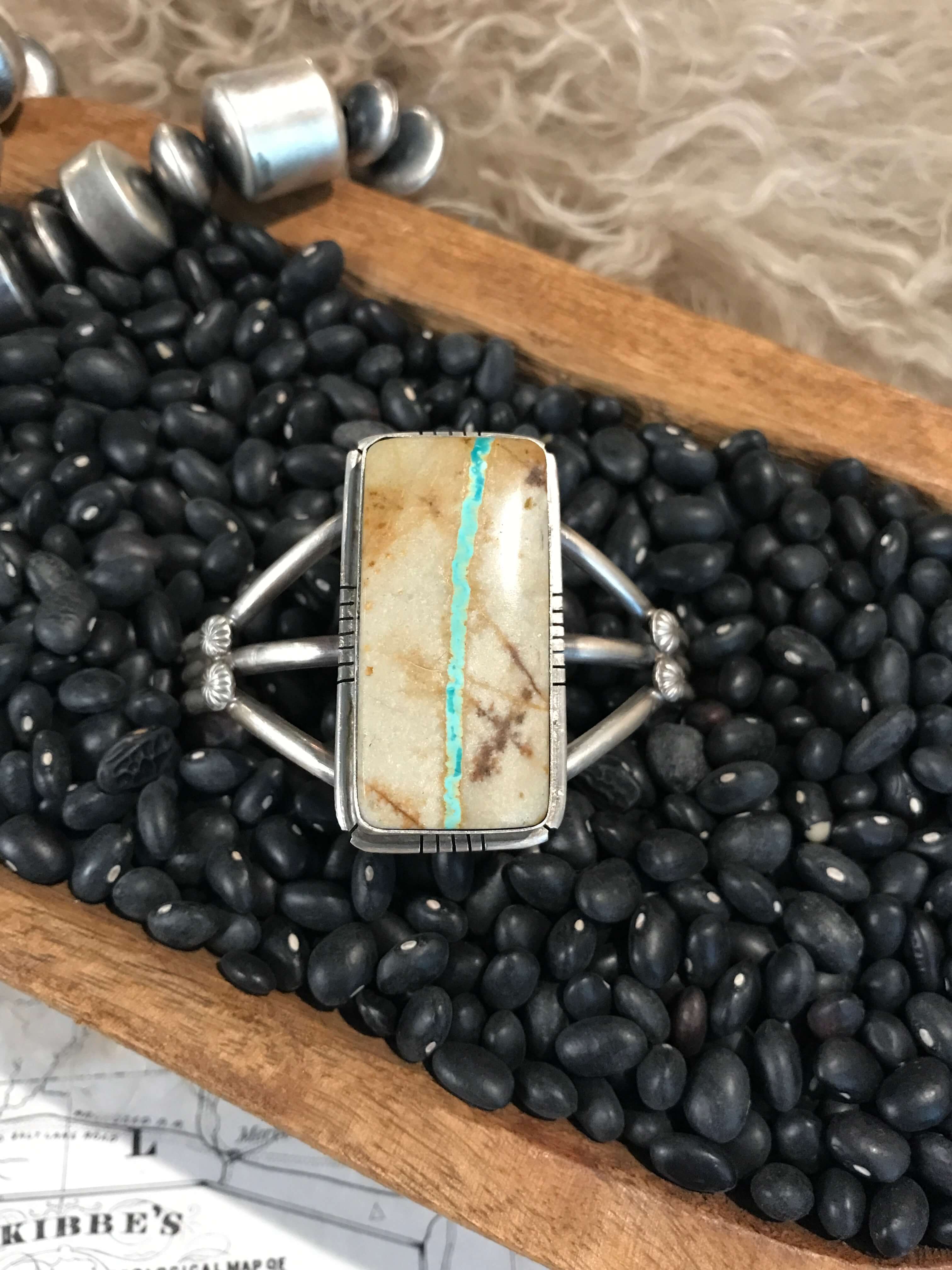 The Boulder Turquoise Cuff, – Calli Silver