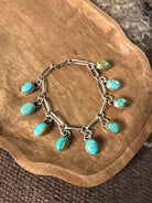 The Mavis Link Bracelet, 1-Bracelets & Cuffs-Calli Co., Turquoise and Silver Jewelry, Native American Handmade, Zuni Tribe, Navajo Tribe, Brock Texas