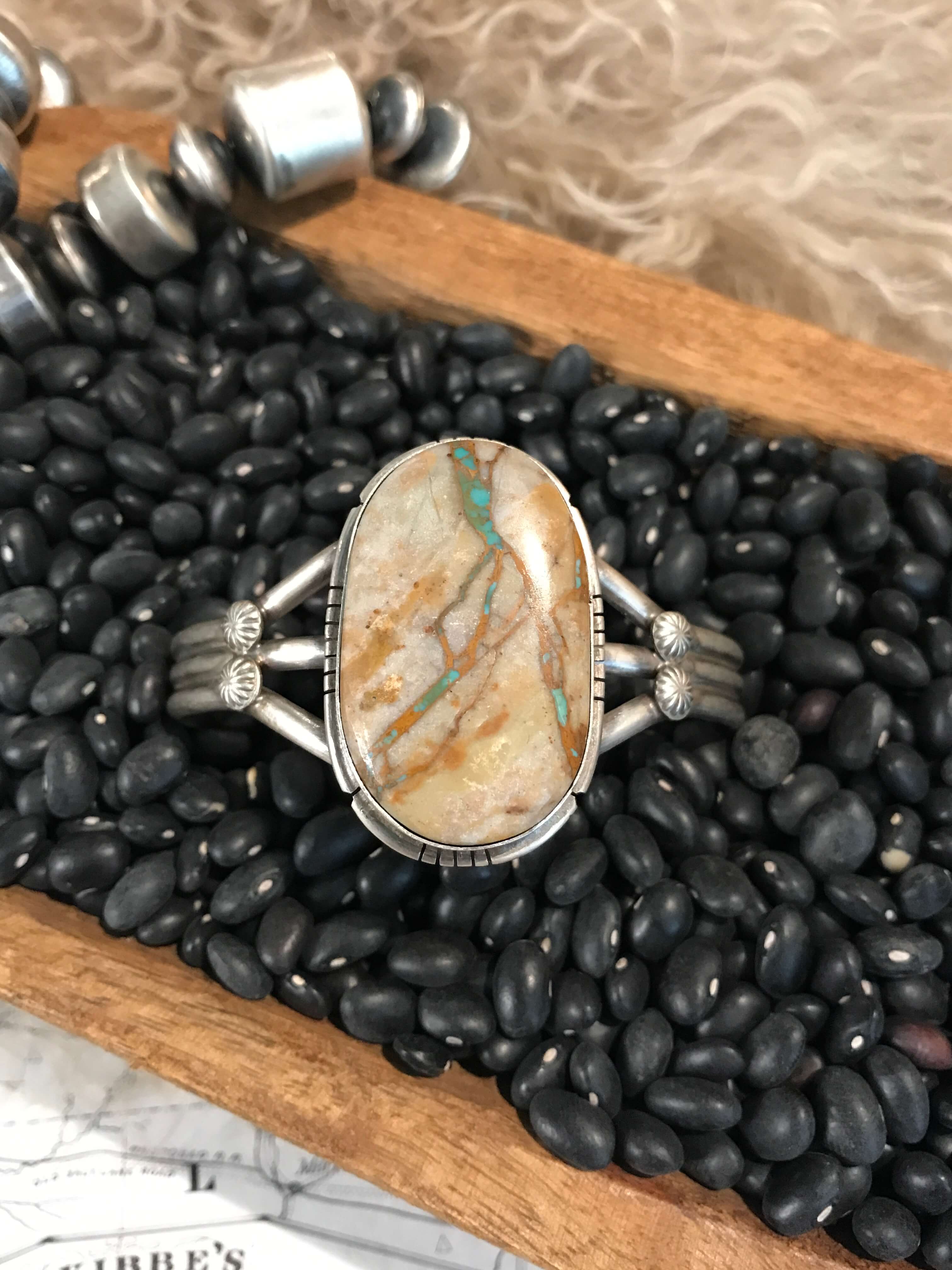 The Boulder Turquoise Cuff, – Calli Silver