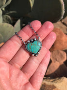 The Heart Necklace, 41-Necklaces-Calli Co., Turquoise and Silver Jewelry, Native American Handmade, Zuni Tribe, Navajo Tribe, Brock Texas