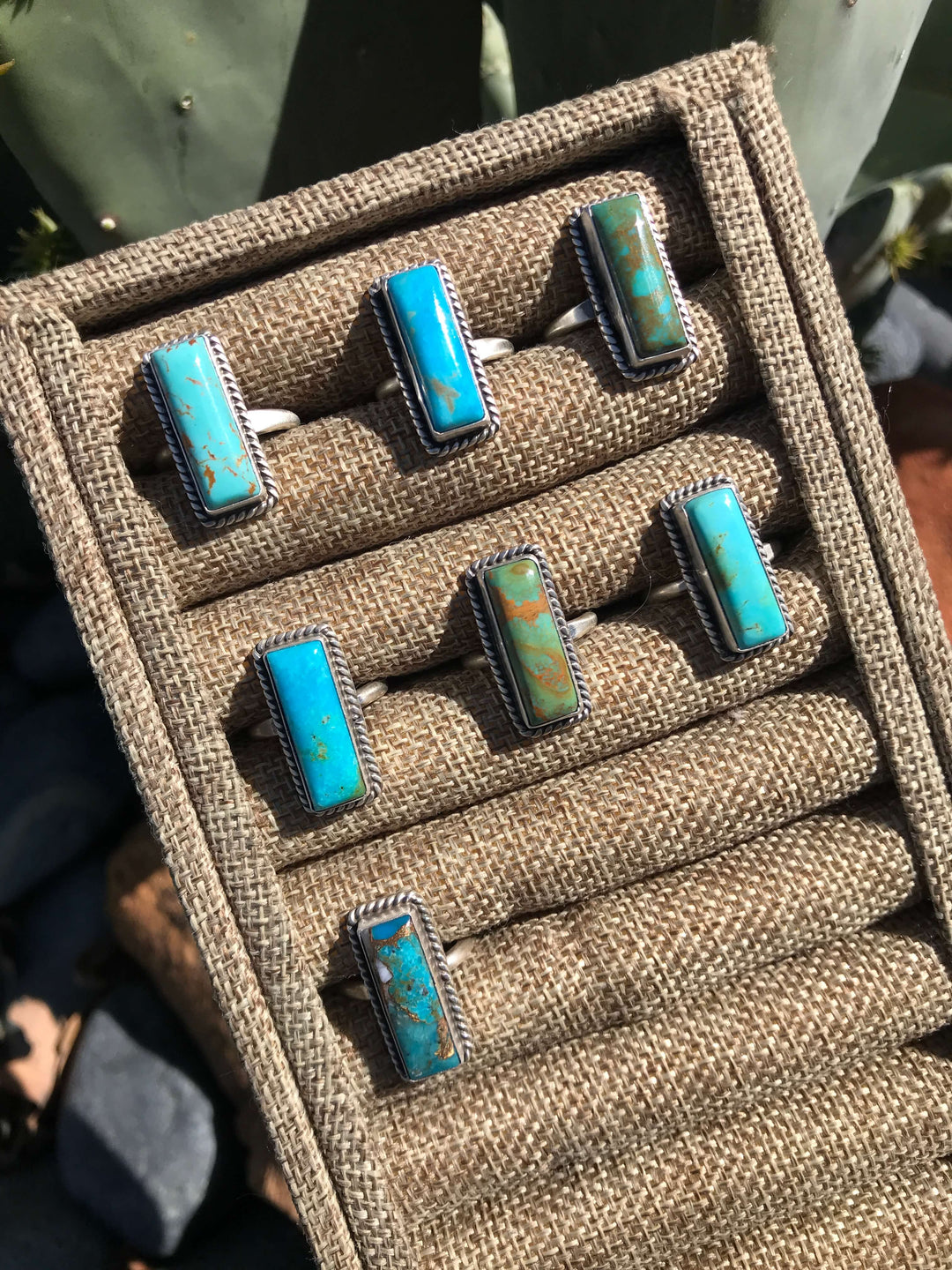 The Big Chief Turquoise Rings-Rings-Calli Co., Turquoise and Silver Jewelry, Native American Handmade, Zuni Tribe, Navajo Tribe, Brock Texas