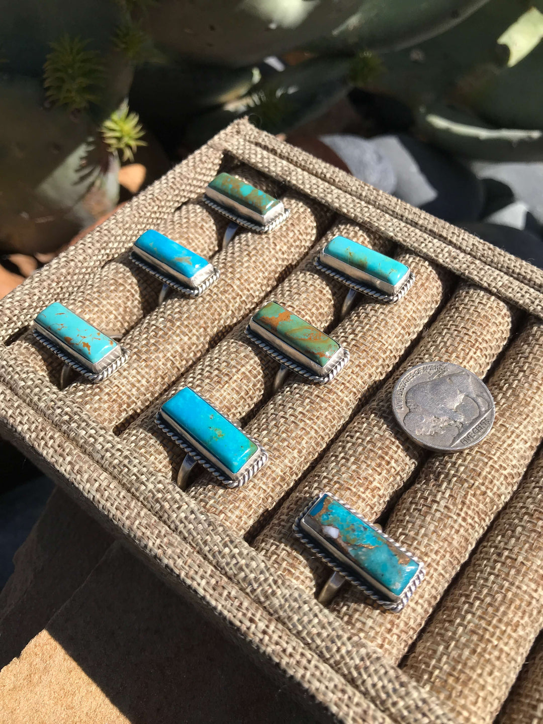 The Big Chief Turquoise Rings-Rings-Calli Co., Turquoise and Silver Jewelry, Native American Handmade, Zuni Tribe, Navajo Tribe, Brock Texas