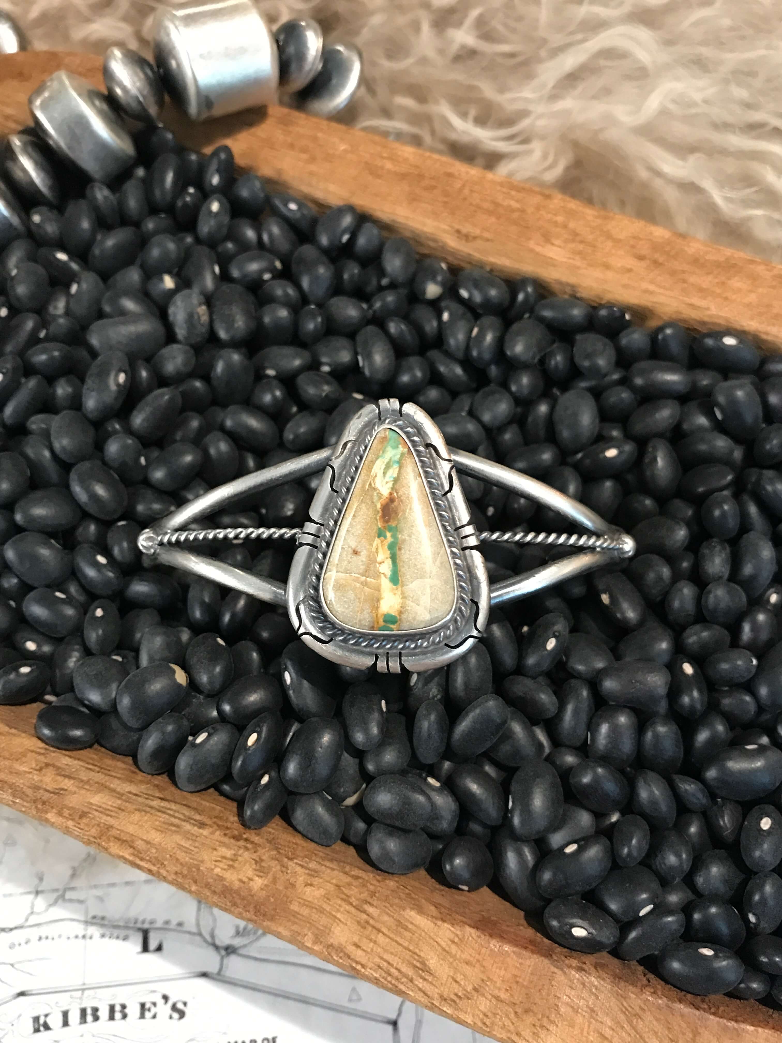 The Boulder Turquoise Cuff, – Calli Silver