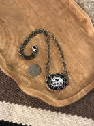 The Inola White Buffalo Necklace, 2-Necklaces-Calli Co., Turquoise and Silver Jewelry, Native American Handmade, Zuni Tribe, Navajo Tribe, Brock Texas