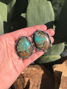 The Hidden Lake Earrings, 2-Earrings-Calli Co., Turquoise and Silver Jewelry, Native American Handmade, Zuni Tribe, Navajo Tribe, Brock Texas