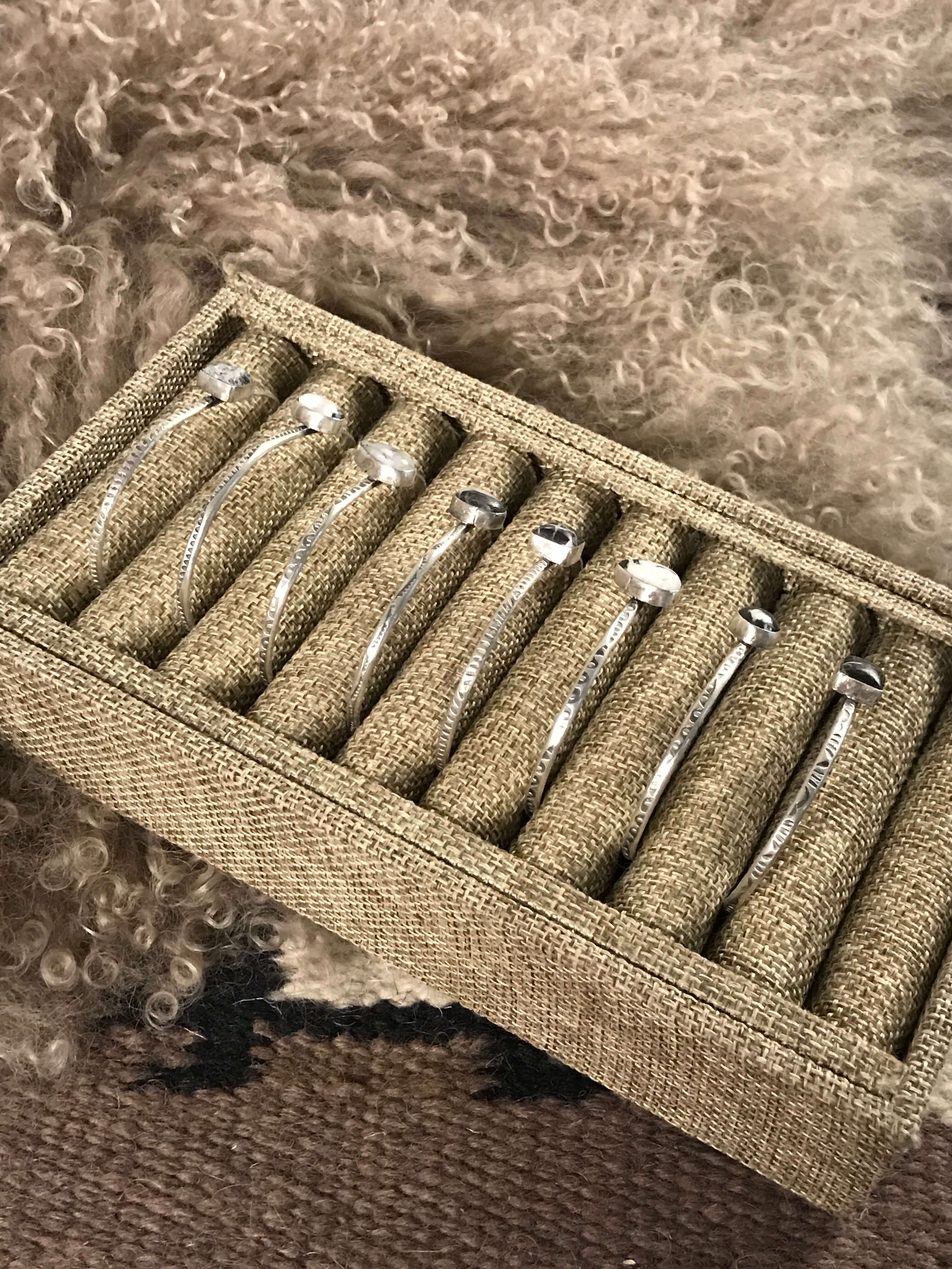 The Awinita Cuffs xx-Bracelets & Cuffs-Calli Co., Turquoise and Silver Jewelry, Native American Handmade, Zuni Tribe, Navajo Tribe, Brock Texas