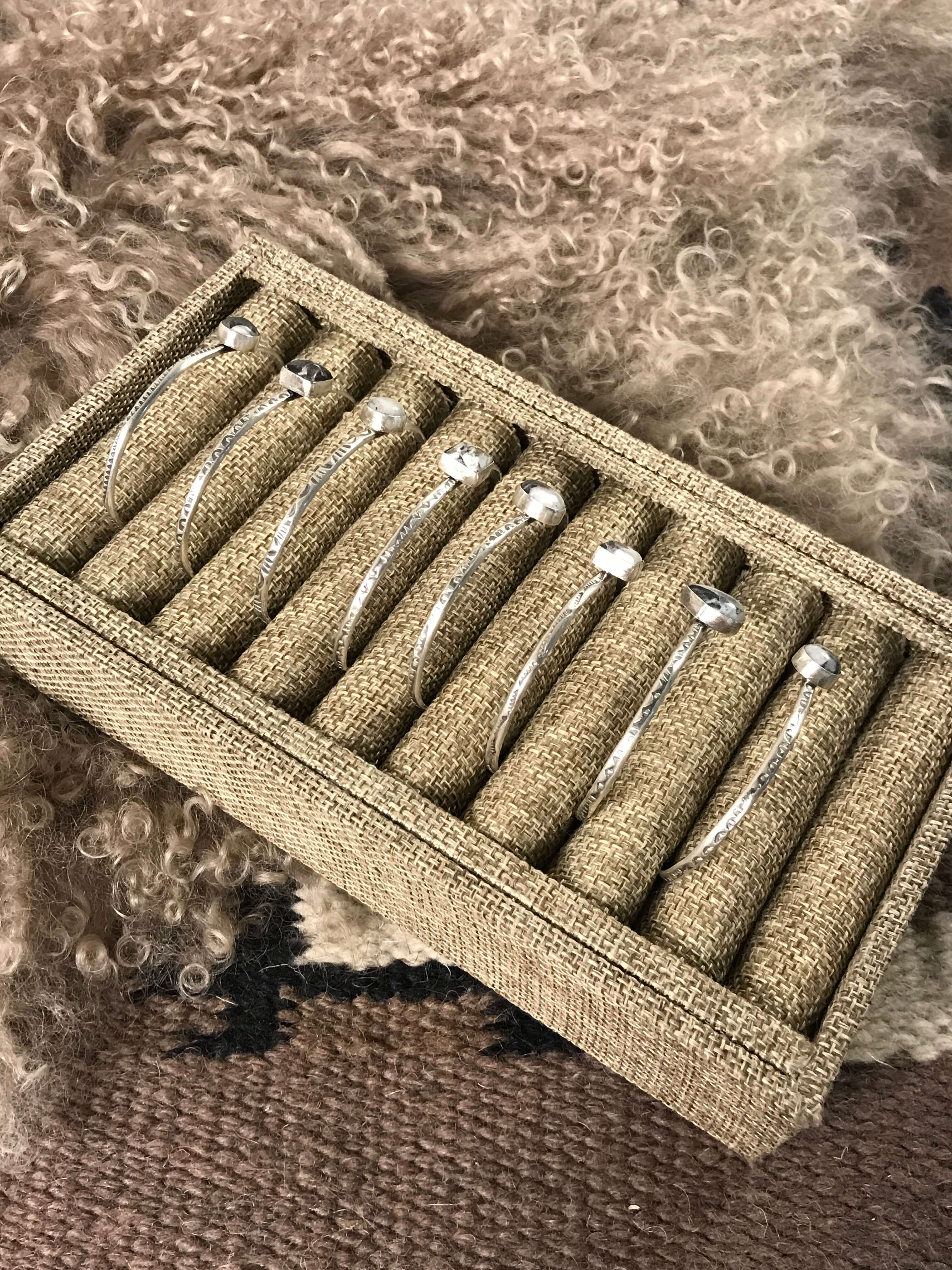 The Awinita Cuffs xx-Bracelets & Cuffs-Calli Co., Turquoise and Silver Jewelry, Native American Handmade, Zuni Tribe, Navajo Tribe, Brock Texas