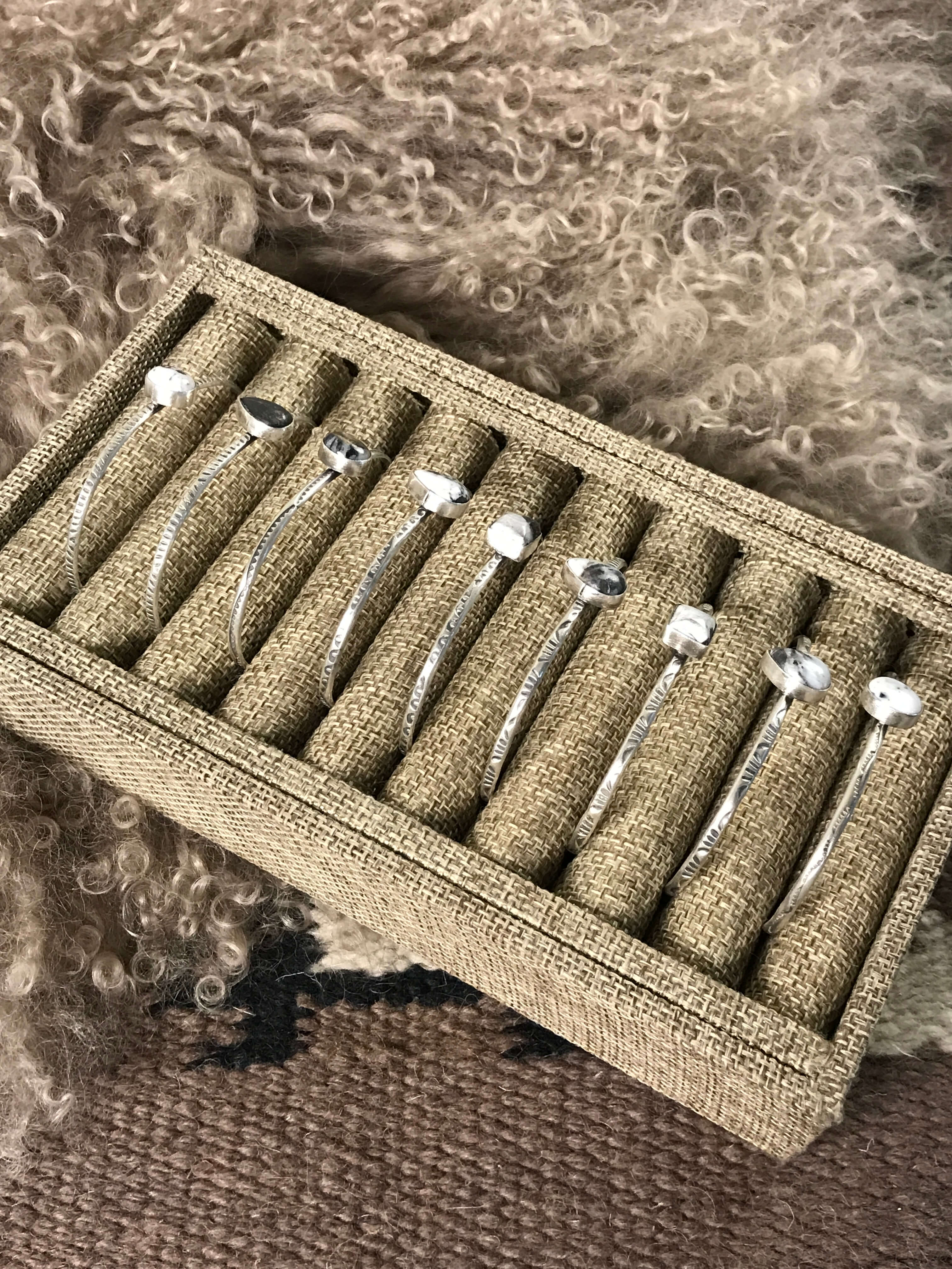 The Awinita Cuffs xx-Bracelets & Cuffs-Calli Co., Turquoise and Silver Jewelry, Native American Handmade, Zuni Tribe, Navajo Tribe, Brock Texas