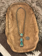 The Levita Lariat Necklace, 2 xx-Necklaces-Calli Co., Turquoise and Silver Jewelry, Native American Handmade, Zuni Tribe, Navajo Tribe, Brock Texas
