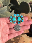 The Carter Cluster Earrings-Earrings-Calli Co., Turquoise and Silver Jewelry, Native American Handmade, Zuni Tribe, Navajo Tribe, Brock Texas