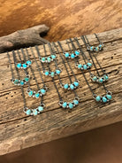 The Rexford Turquoise 3 Stone Necklaces-Necklaces-Calli Co., Turquoise and Silver Jewelry, Native American Handmade, Zuni Tribe, Navajo Tribe, Brock Texas