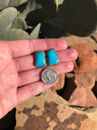 The Turquoise Studs, 30-Earrings-Calli Co., Turquoise and Silver Jewelry, Native American Handmade, Zuni Tribe, Navajo Tribe, Brock Texas